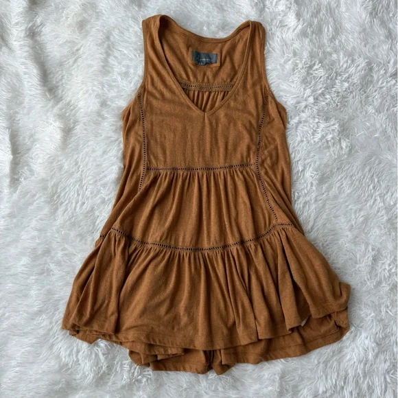 Anthropologie Tiered Ladder Lace Top - Picture 1 of 10